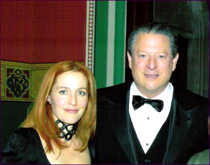 Gillian Anderson & Al Gore